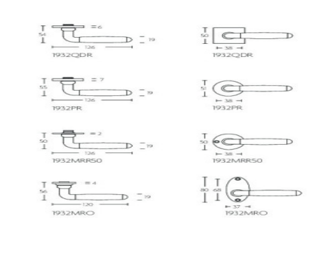 Formani | Deurkruk | Formani | 1932PR | Pvd Mat Nikkel