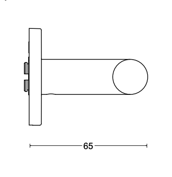 FORMANI Achterdeur Veiligheidsbeslag | LB7-19 kruk/kruk | Brons | SKG3