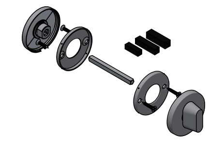 Formani | Toiletgarnituur BASICS LBWC50 | Zwart mat