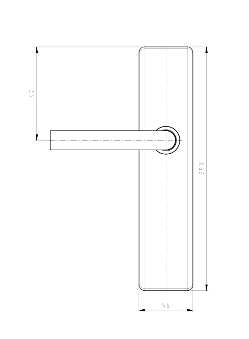 DOM Tapkey Guard S | Wideline | Zilver - Deurbeslag-expert