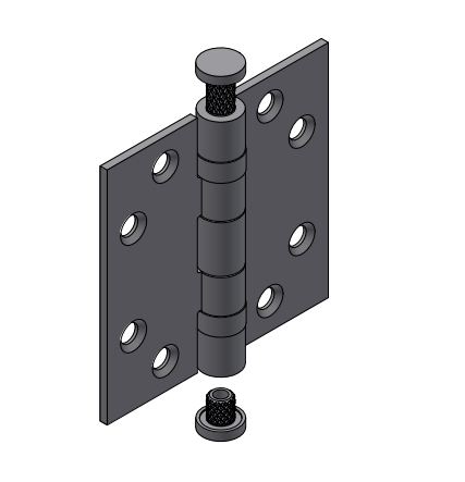 FORMANI Kogellagerscharnier | 76x76 | Zwart | LBS7676 Rechte Hoeken