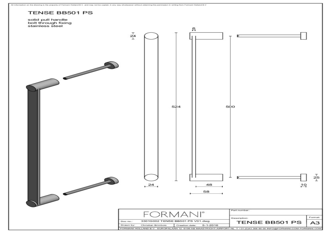 Formani | BB501 PS | Set grepen | brons