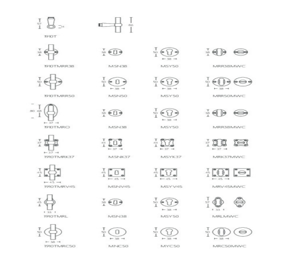 Formani | Deurkruk | Formani | 1910TMRV45 | Glans Nikkel