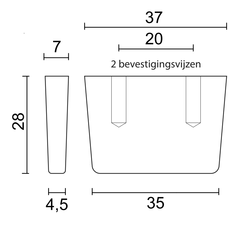 HHD Pro Meubelgreep Kasttrekker Seliz Top 35mm Mat Brons - Deurbeslag-expert