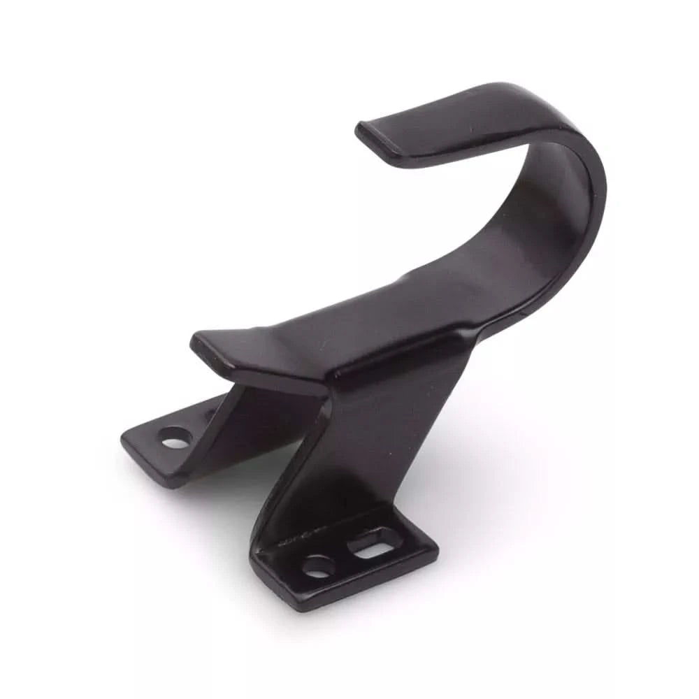 Dulimex | Lange haak | Deuropvanger bij gelijkliggende en opdekdeuren | Zwart