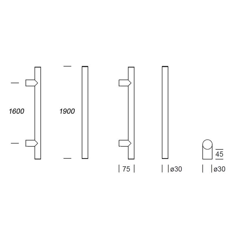 Hardbrass Roestvrijstalen Voordeurset Rond Zwart met Frankfurt 1900 & Briefplaat SKG3 - Deurbeslag-expert