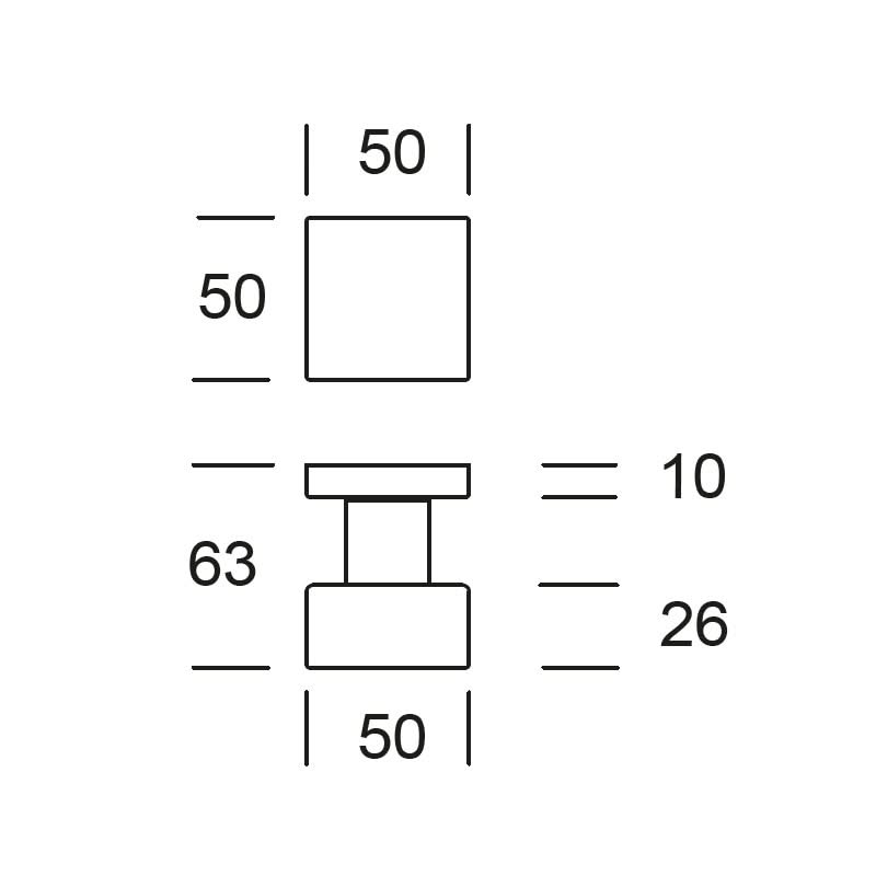 Hardbrass Roestvrijstalen Voordeurset Vierkant Zwart met Quadro 60 & Briefplaat SKG3 - Deurbeslag-expert