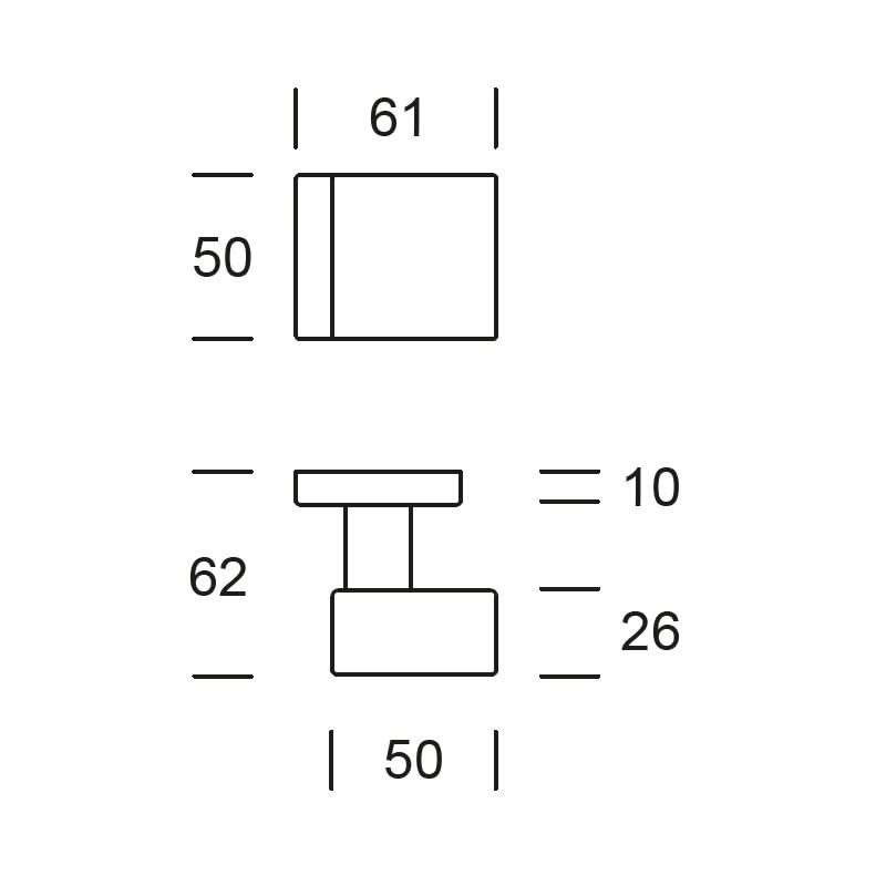 Hardbrass Roestvrijstalen Voordeurset Vierkant RVS Geborsteld met Quadro Exc. SKG3 - Deurbeslag-expert