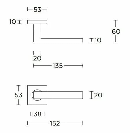 Gatdeel Formani | BASICS | BSQ | ronde rozet | RVS - Deurbeslag-expert