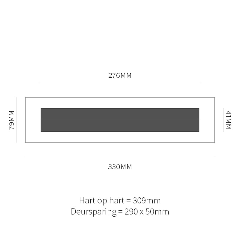Hardbrass Voordeurset Rond met Briefplaat en Tochtwering Rechts SKG3 | PVD Gun Metal - Deurbeslag-expert