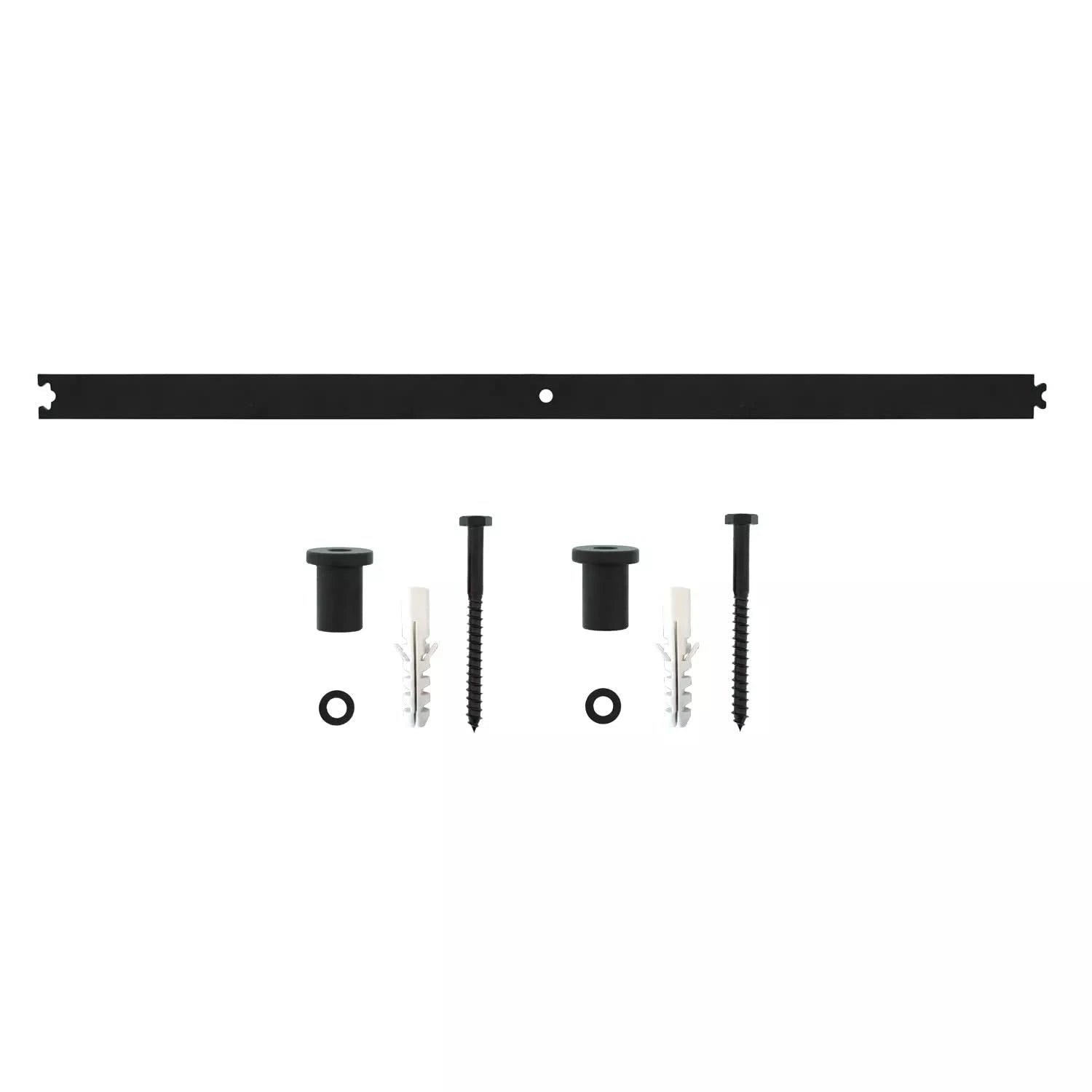 Intersteel | Schuifdeursysteem – tussenrail | 90cm | Mat Zwart