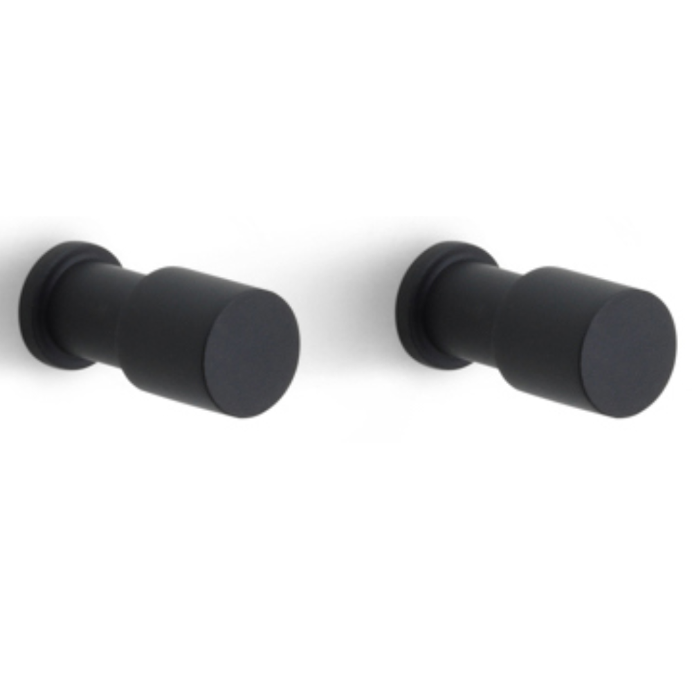 Formani | ONE | PB20 | Set Van 2 Haken | Mat Zwart - Deurbeslag-expert