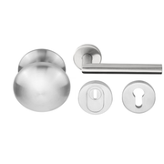 Formani | Voordeurset | knop/kruk | RVS Geborsteld | SKG3