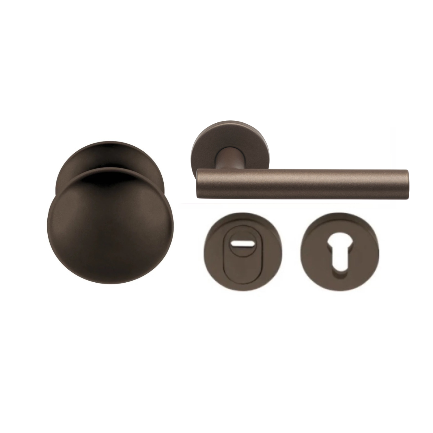 Formani | Voordeurset | knop/kruk | Brons LB7-19 | SKG3