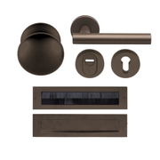 Formani | Complete Voordeurset | knop/kruk | Brons | SKG3 | LB7-19 - Deurbeslag-expert
