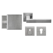 Formani | Voordeurset | knop/kruk | RVS BSQ | SKG3 - Deurbeslag-expert