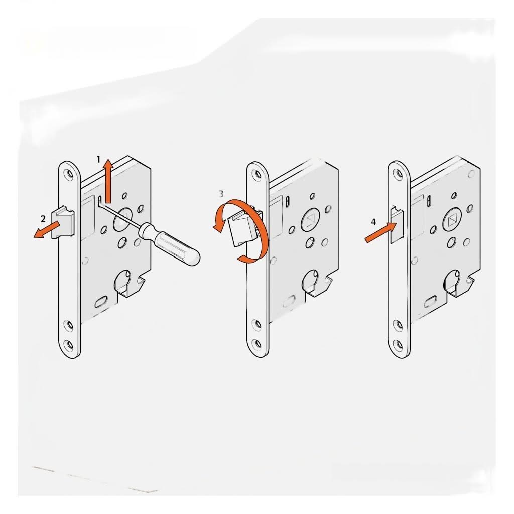 AXA | Toilet-badkamerslot 7165 TL63-8 | Zwart - Deurbeslag-expert