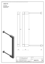 Formani | JB320 PS | Deurgreep | wit - Deurbeslag-expert