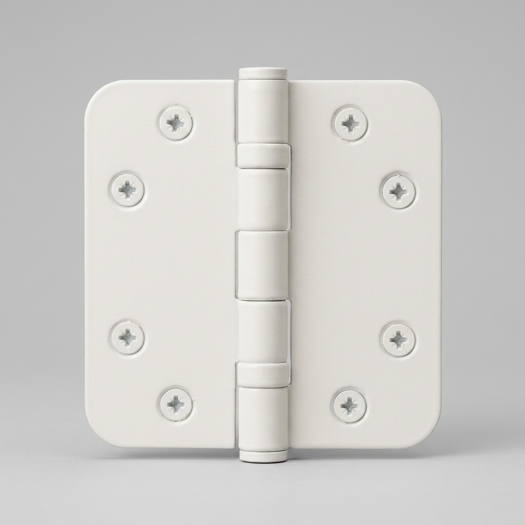FORMANI kogellagerscharnier 89x89 mm wit LBSA8989 - detail afgeronde hoek