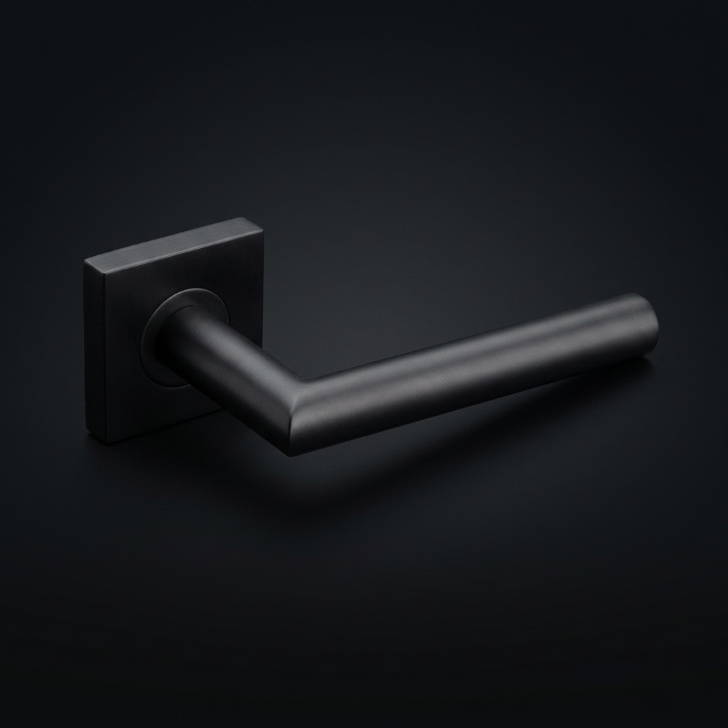 Formani | Deurkruk BASIC LB2-19BSQR53 op geveerd rozet | PVD Gunmetal