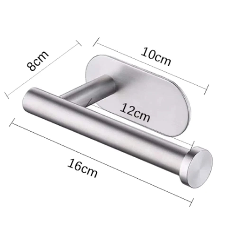 Zelfklevende WC-rolhouder Goud met blinde plaat - Deurbeslag-expert