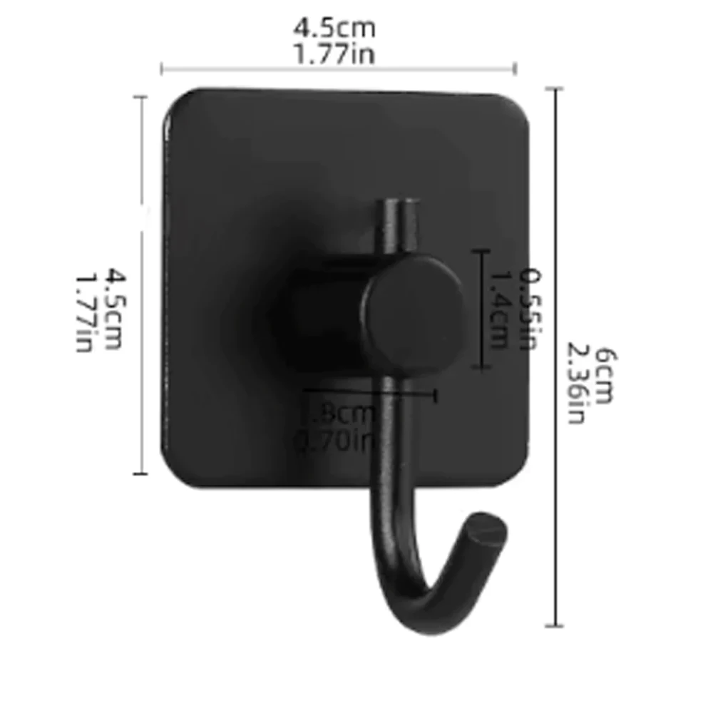 Zelfklevende Wandhaken Gemonteerd Deur Sleutel Doek Jas Badkamer Hanger Keuken Hardware Rek Plank Zak Organizer Voor Opknoping