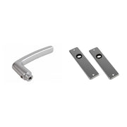 AMI Deurkrukken 180/41 Type 332 Blind Aluminium – kruk en kortschild