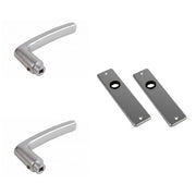 AMI Deurkrukken 180/41 Type 332 Blind Aluminium – 2 krukken en 2 kortschilden