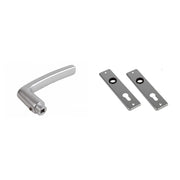 AMI Deurkrukken 180/41 Type 332 PC55 Aluminium – kruk en kortschild
