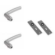 AMI Deurkrukken 180/41 Type 332 SL72 Aluminium – 2 krukken en 2 kortschilden