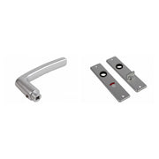 AMI Deurkrukken 180/41 Type 332 WC8/55 Aluminium – kruk en kortschild
