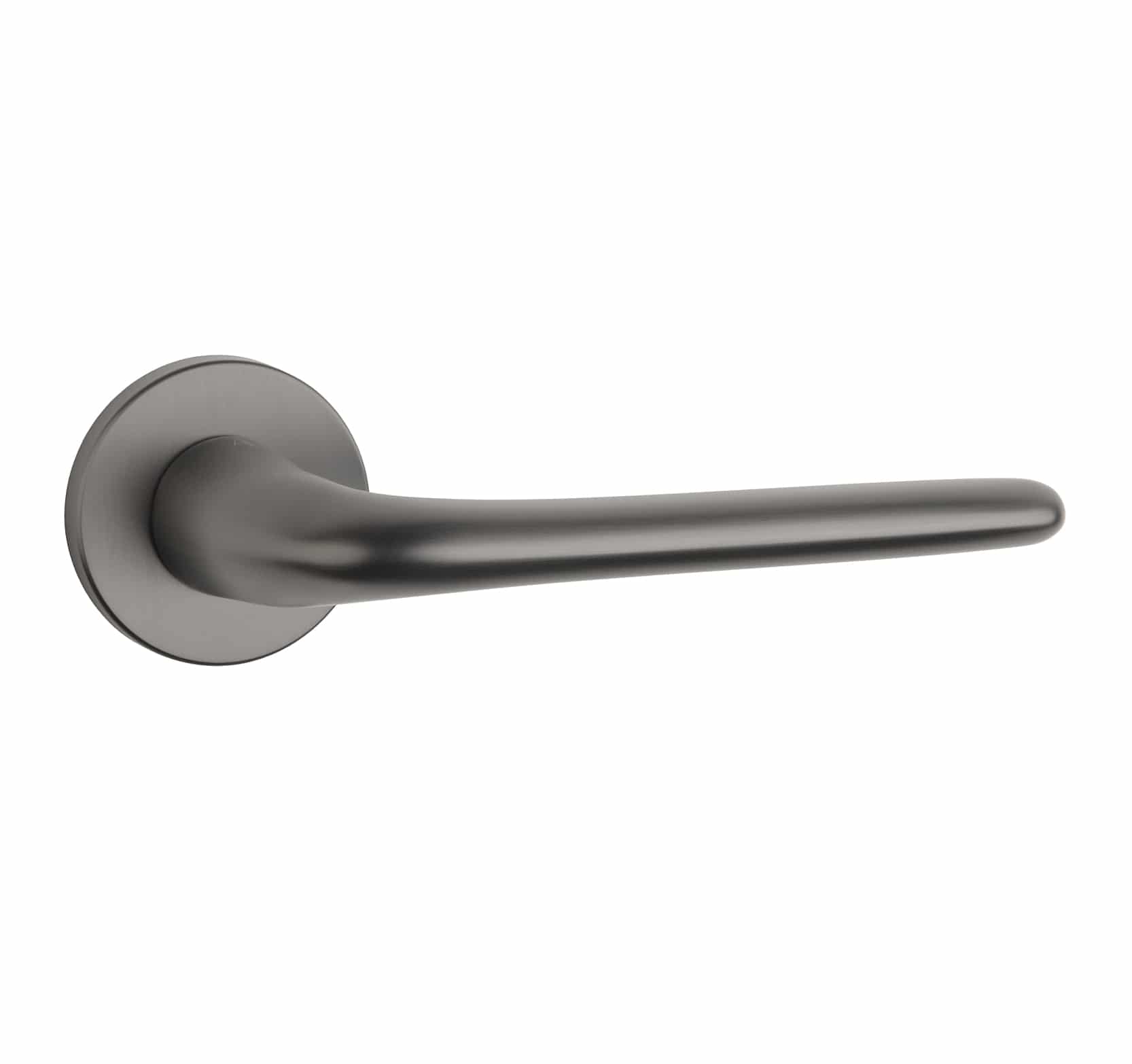 Aprile | Deurkruk Azalia | op rond rozet | Gunmetal - Deurbeslag-expert