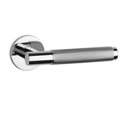 Aprile Chroom gepolijste Aprile deurklinken MOLINIA op rond rozet