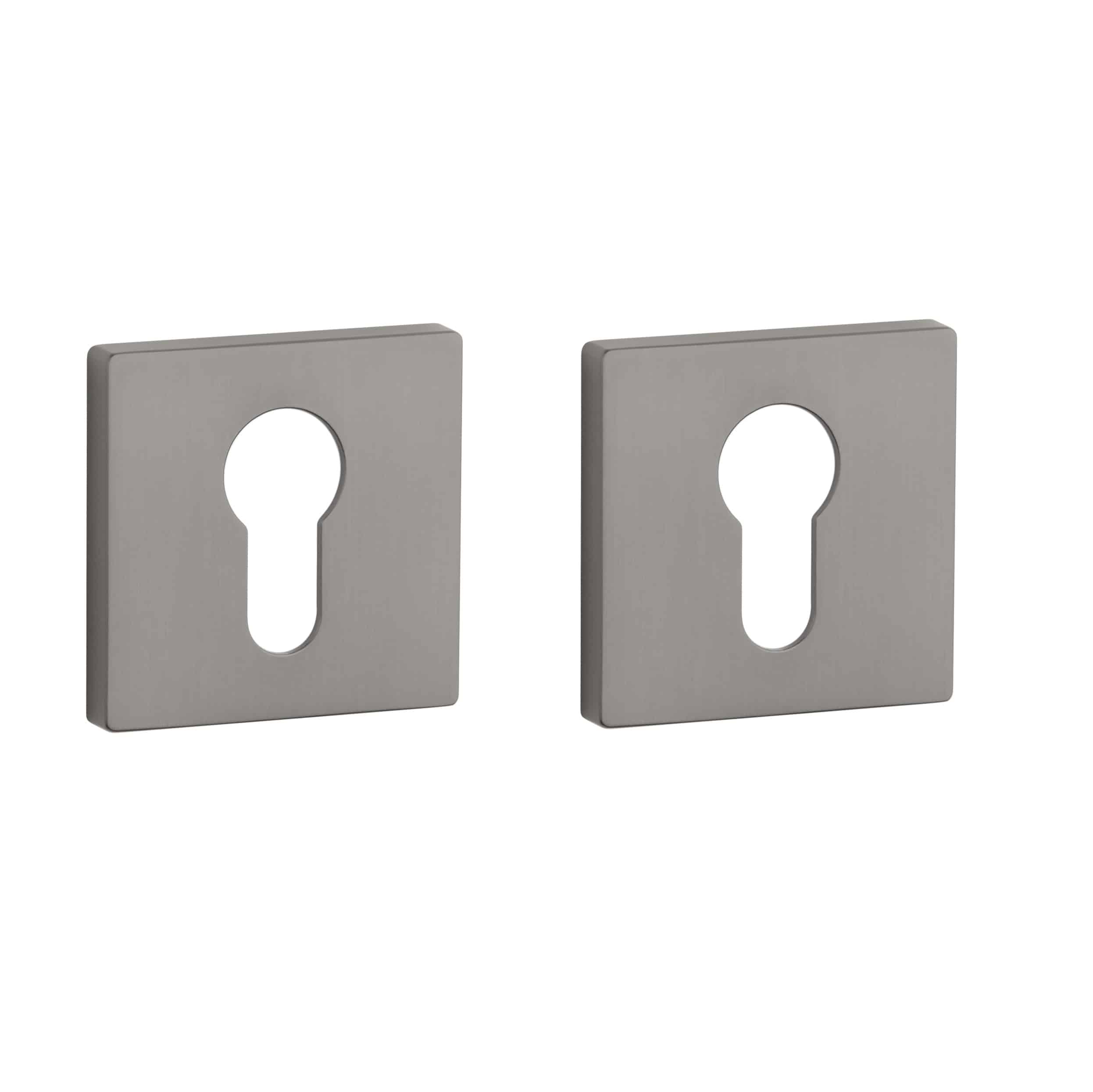 Aprile | Prestige Cilinderrozet | 50x50x7mm | Rechthoekig | Grafiet - Deurbeslag-expert