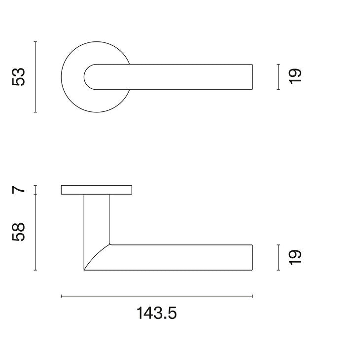 Aprile Deurklinken Arabis Mat Nikkel op Rond Rozet
