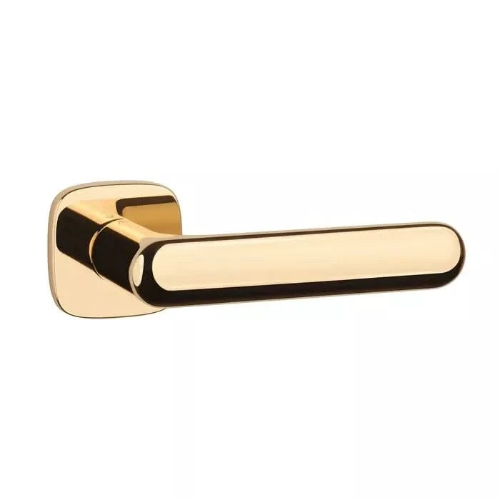 Aprile Massieve Deurkruk Olea Goud Gepolijst Op Afgerond Rozet