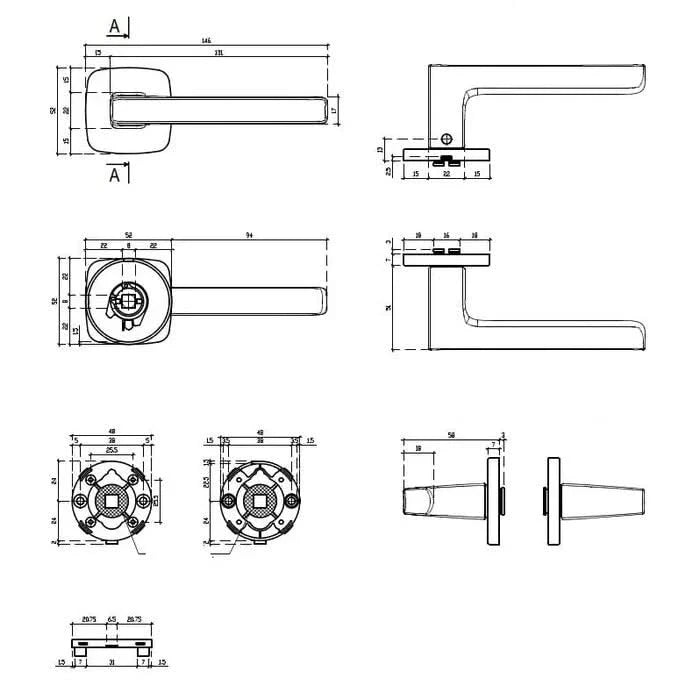 Aprile Massieve Deurkruk Stella Goud Gepolijst Op Afgerond Rozet - Deurbeslag-expert