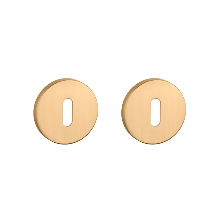 Aprile | Premium Sleutelrozet | 52x7mm | Rond | Goud mat - Deurbeslag-expert