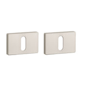 Aprile | Premium Sleutelrozet | 50x33x7mm | Rechthoekig | Mat nikkel - Deurbeslag-expert