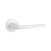 Aprile | Deurkruk Viola | op rond rozet | Mat wit - Deurbeslag-expert