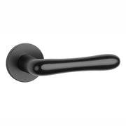 Aprile Massieve Deurkruk Cynia Mat Zwart Op Rond Rozet