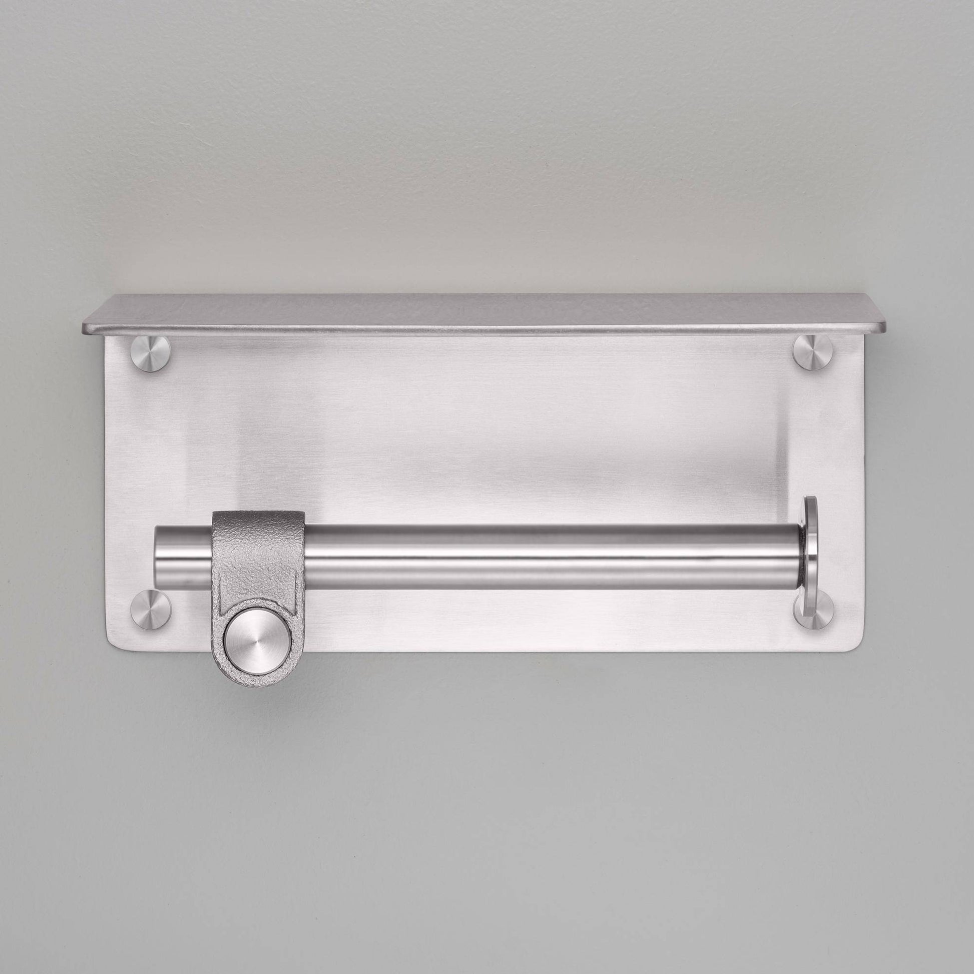 buster + punch cast | toiletrolhouder met plank | steel