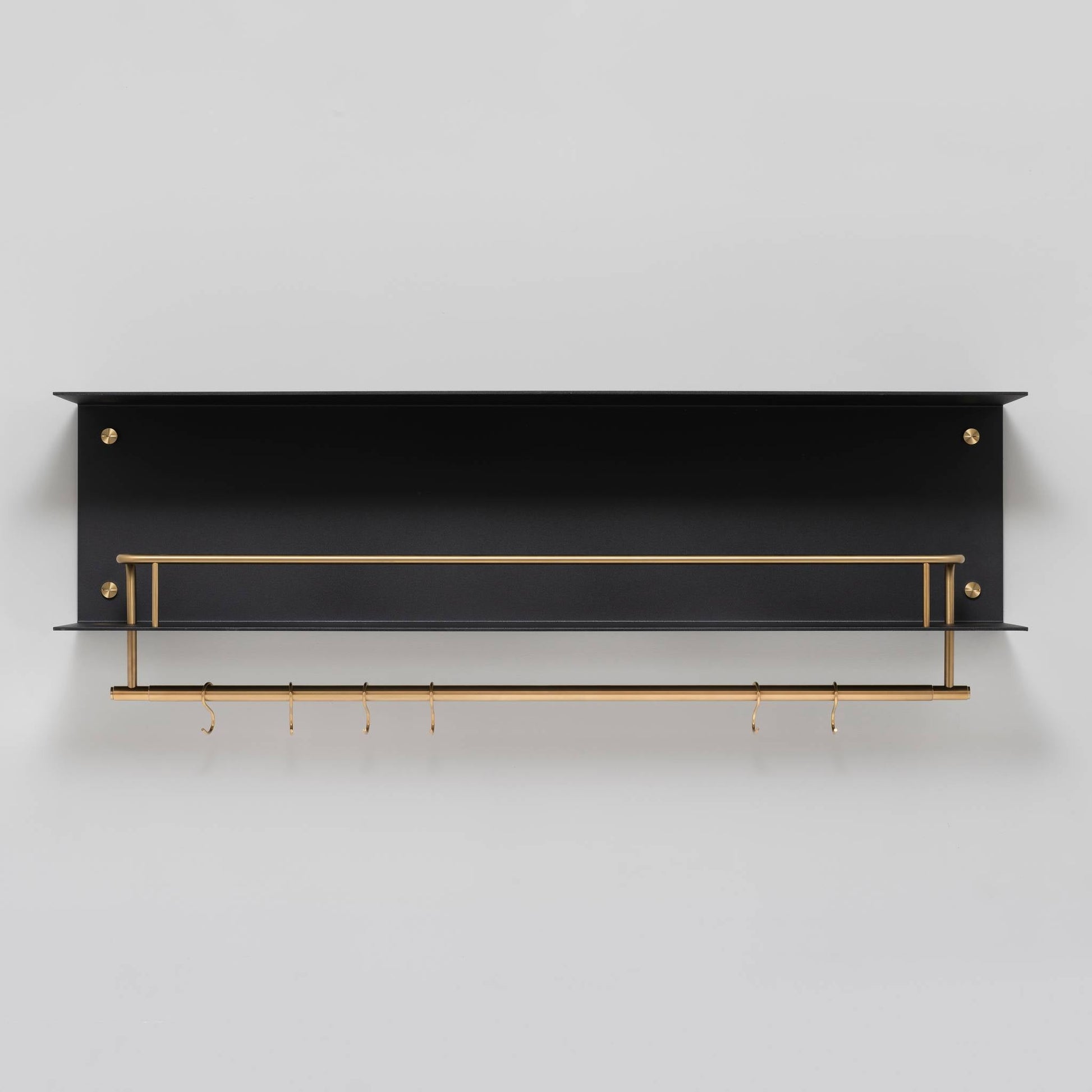 buster + punch | keukenplank hanger zwart | goud