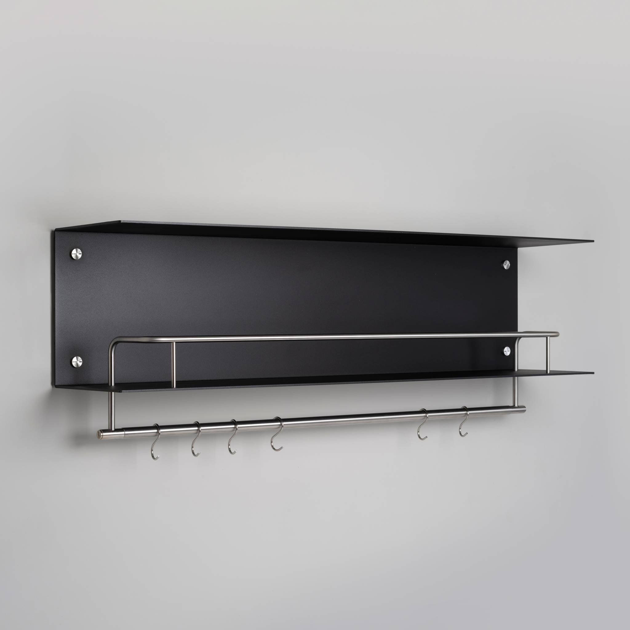 buster + punch | keukenplank hanger zwart | steel