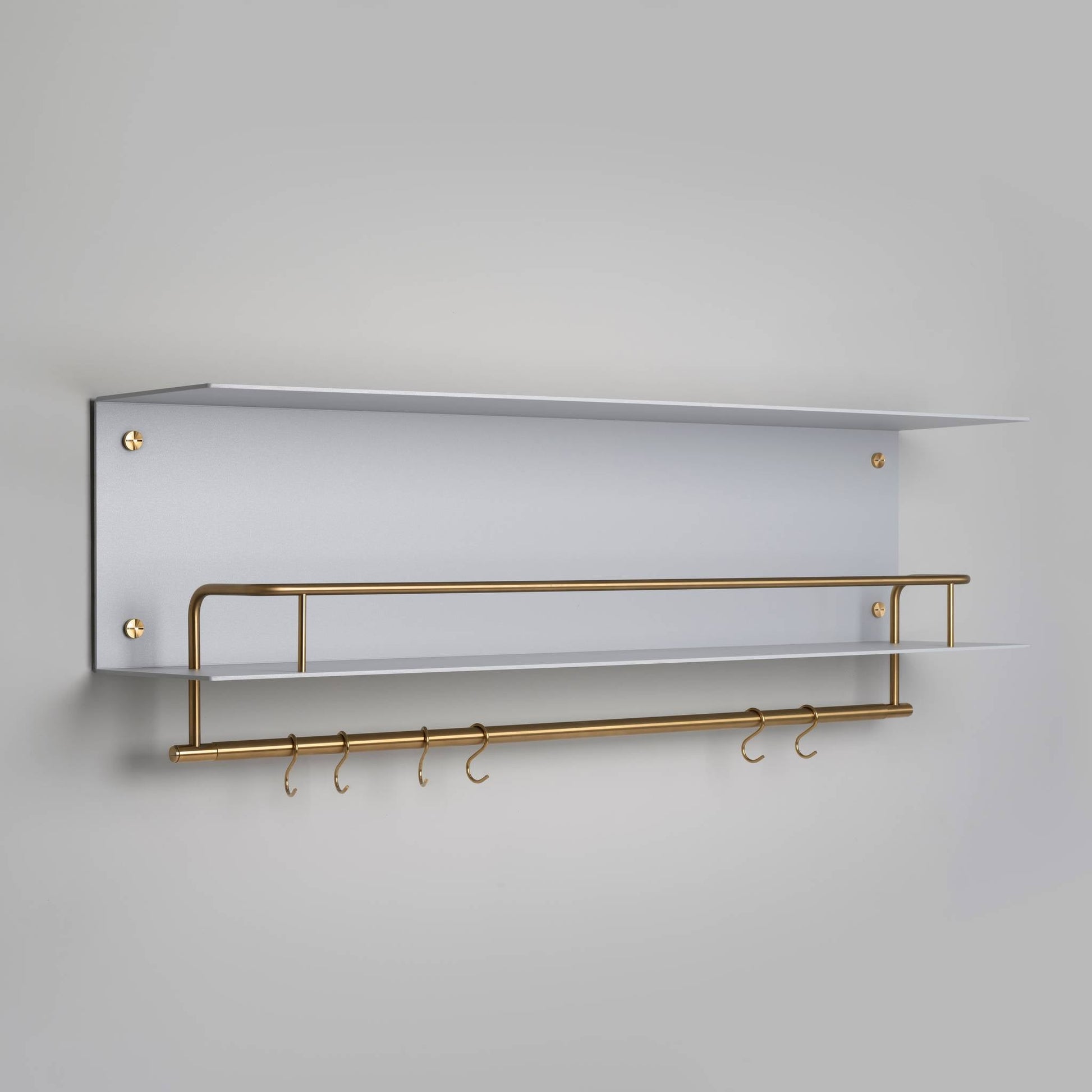 buster + punch | keukenplank hanger grijs | goud