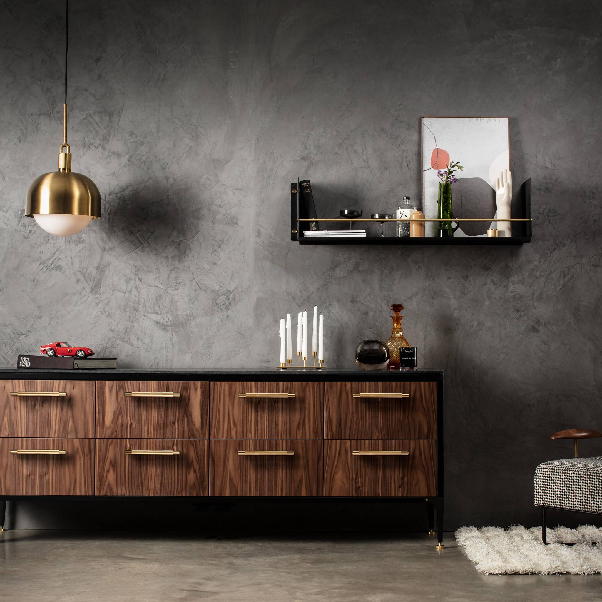 buster + punch | wandplank kitchen shelf girder | zwart