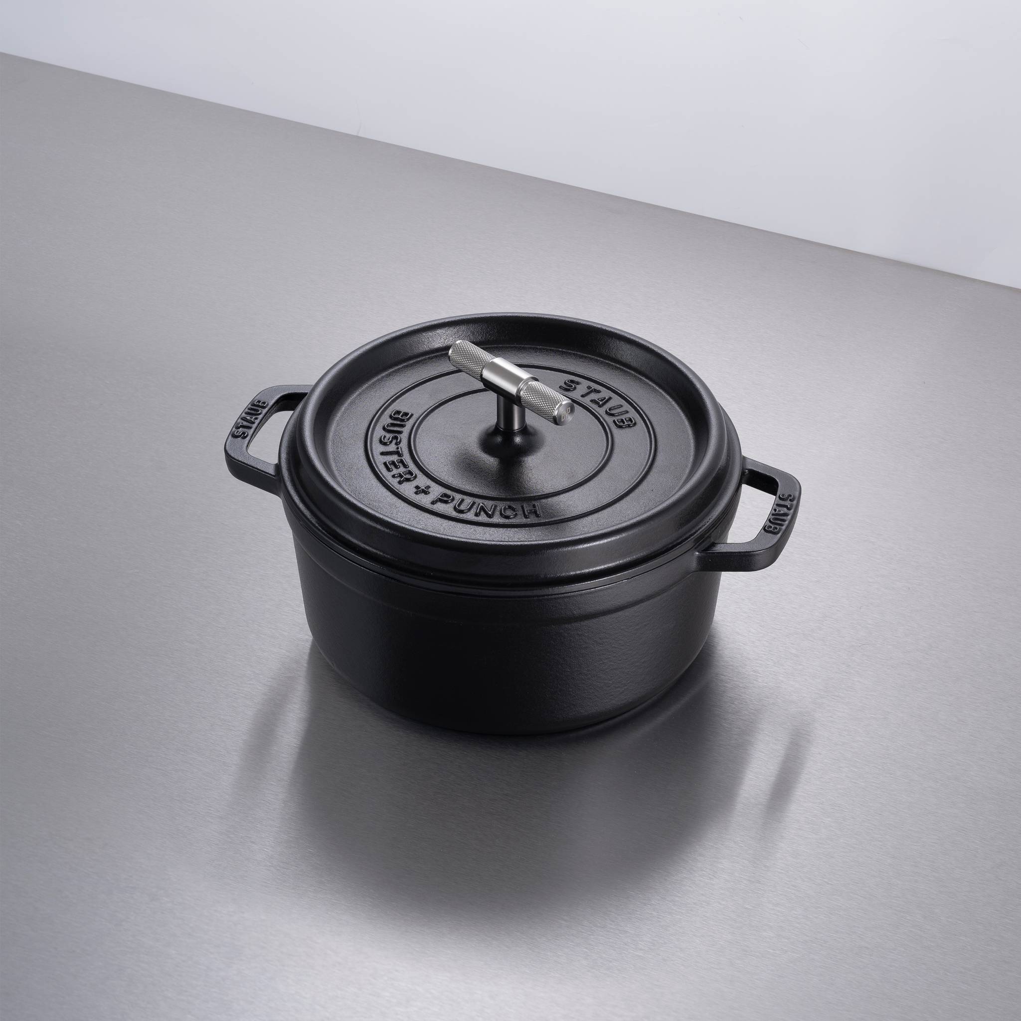 Buster + Punch | Cocotte Cross Staub 24 cm | Zilver