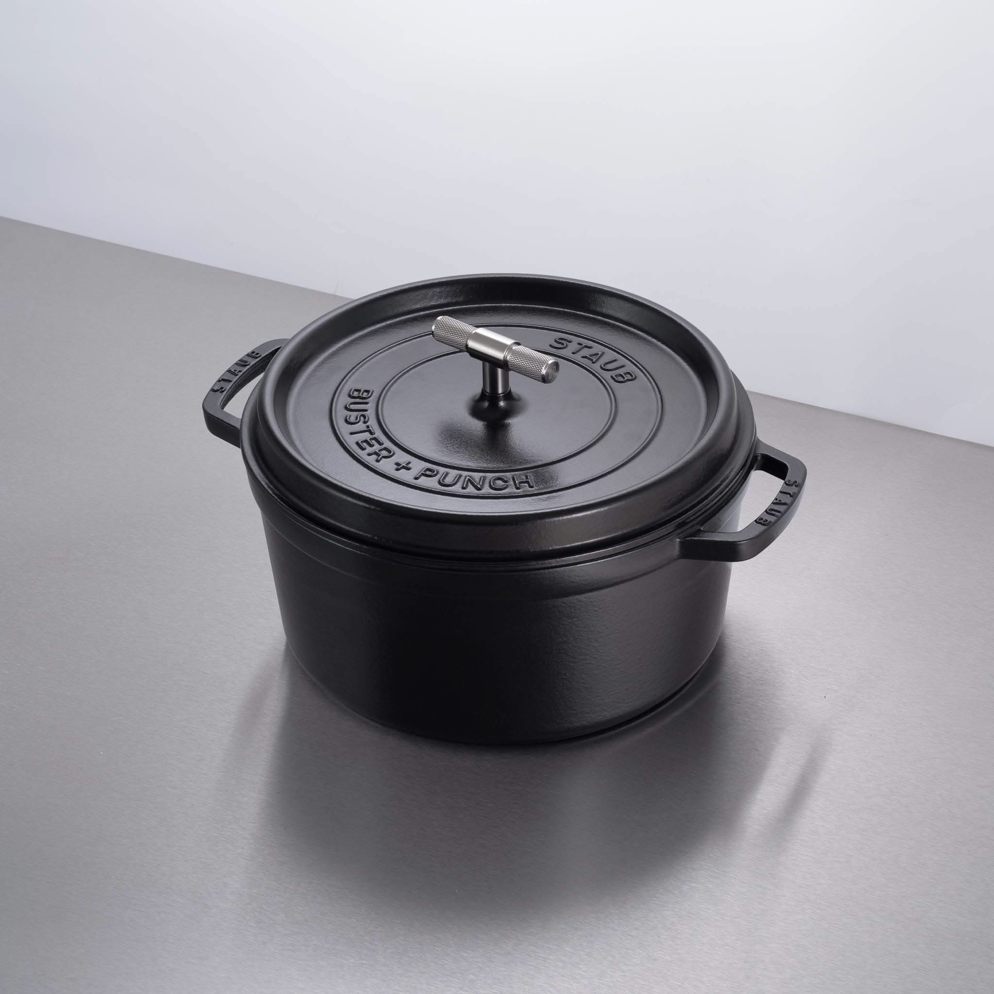 Buster + Punch | Cocotte Cross Staub 28 cm | Zilver