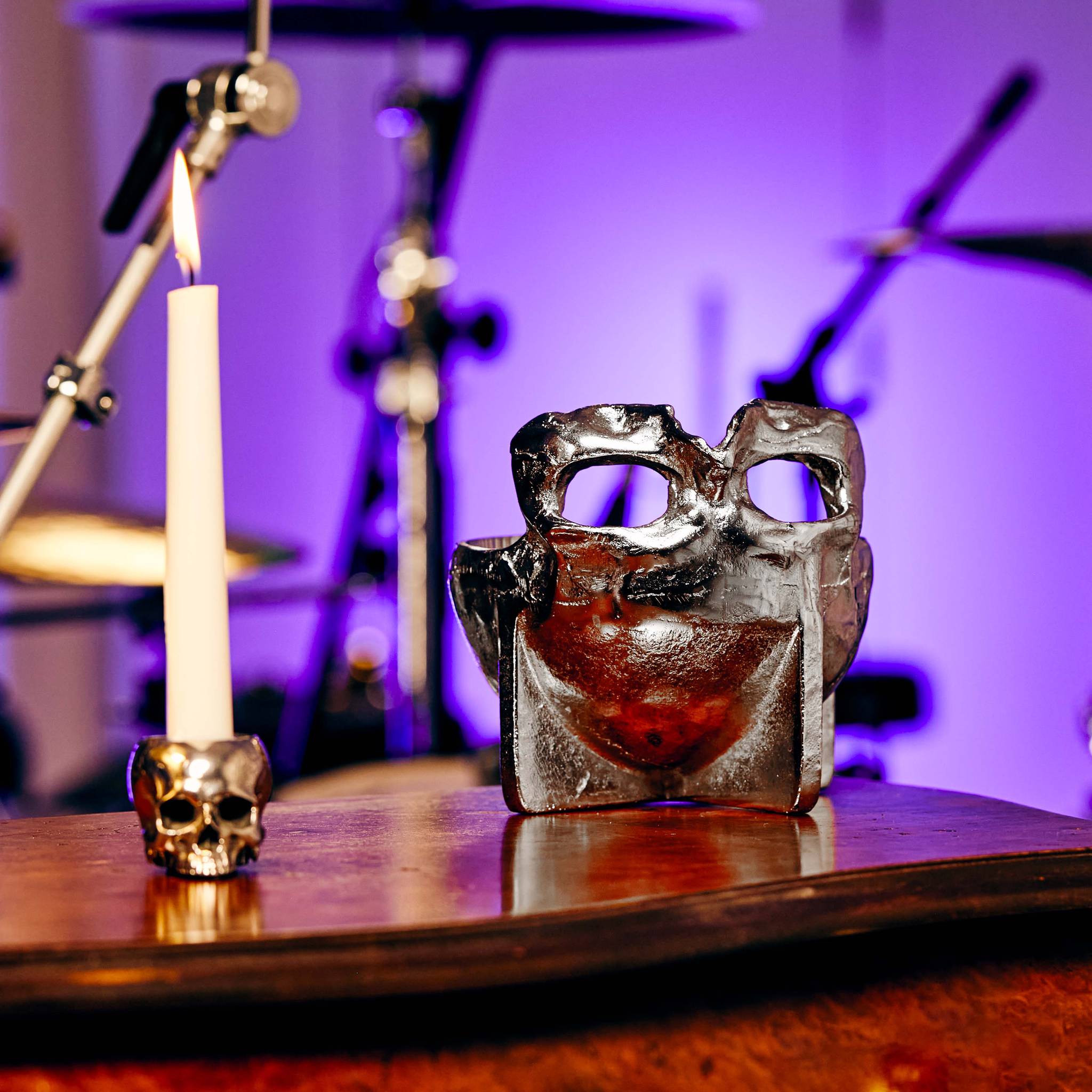 Buster + Punch | Schaal Skull (Travis Barker) | Zilver