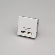 Buster + Punch | Stopcontact USB-module A+A (50 mm) | Wit